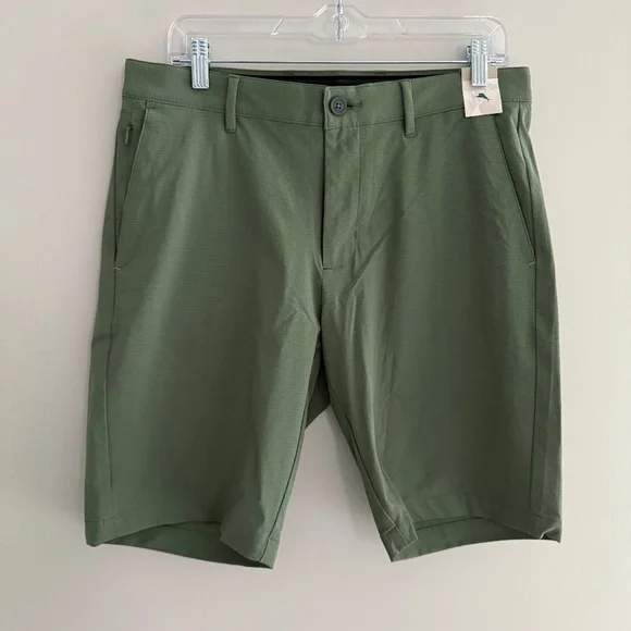 TOMMY BAHAMA CHIP SHOT SHORTS GOLF CASUAL DRESSY POCKET LIGHTWEIGHT GREEN NWT 32